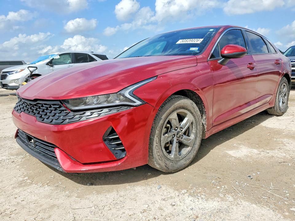 2021 Kia K5 VIN 5XXG14J21MG073109 COPART salvage auction — REAR END, Id - Salvage Certificate Of Title, sold $3,150 on 2026-07-28 (photo 1)