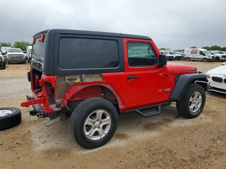 2019 Jeep Wrangler / VIN 1C4GJXAG7KW646152 COPART salvage auction — REAR END, Tx - Salvage Vehicle Title, sold $8,800 on 2026-07-09 (photo 3)
