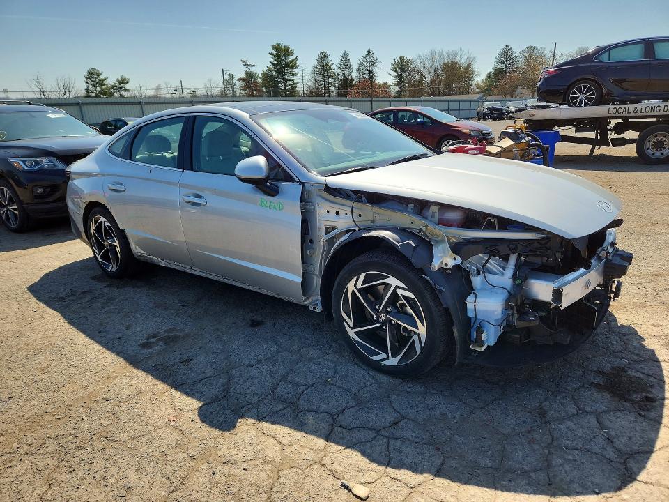 2024 Hyundai Sonata VIN KMHL14JA2RA356185 COPART salvage auction — FRONT END, Pa - Certificate Of Salvage, sold $1,050 on 2026-07-21 (photo 4)