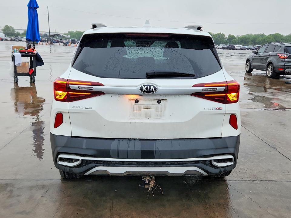 2021 Kia Seltos VIN KNDETCA26M7190334 COPART salvage auction — FRONT END, Tx - Certificate Of Title, sold $1,500 on 2026-07-02 (photo 6)