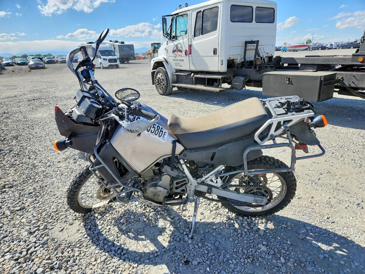2006 Kawasaki KL650 VIN JKAKLEA1X6DA20615 COPART salvage auction — Front End, CO - PUBLIC - SALVAGE TITLE, sold $150 on 2026-07-02 (photo 3)