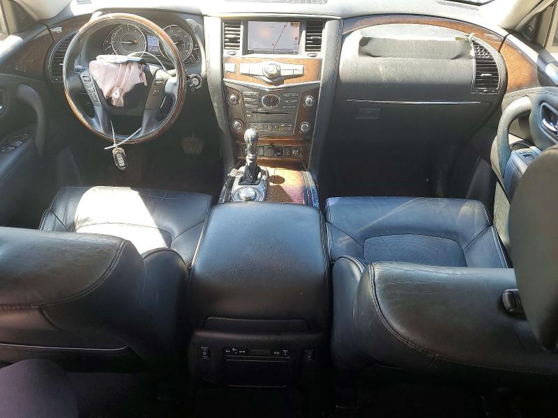 2013 Infiniti Qx56 VIN JN8AZ2NEXD9042496 COPART salvage auction — FRONT END, Mo - Salvage Certificate Of Title, sold $1,300 on 2026-07-28 (photo 8)