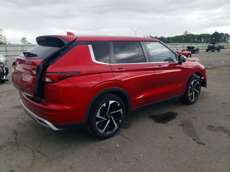 2022 Mitsubishi Outlander VIN JA4J3UA81NZ036672 COPART salvage auction — FRONT END, Nc - Salvage Certificate Of Title, sold $7,100 on 2026-07-02 (photo 3)