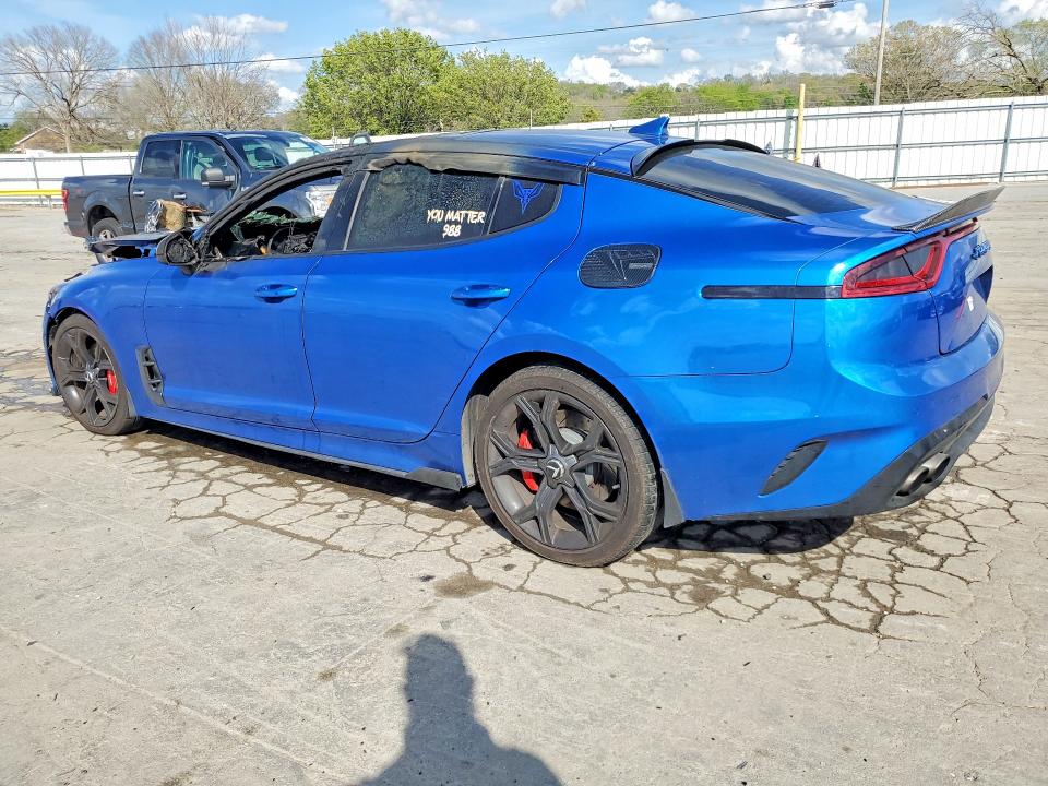 2018 Kia Stinger VIN KNAE45LC4J6039070 COPART salvage auction — Burn Interior, Tn - Non-Repairable Certificate, sold $1,700 on 2026-07-06 (photo 2)