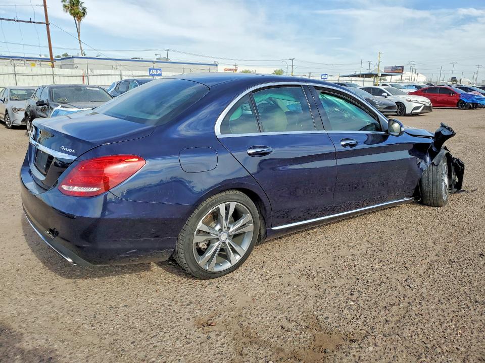 2015 Mercedes-benz C class VIN 55SWF4KBXFU022319 COPART salvage auction — FRONT END, AZ - CERTIFICATE OF TITLE, sold $1,550 on 2026-07-07 (photo 3)