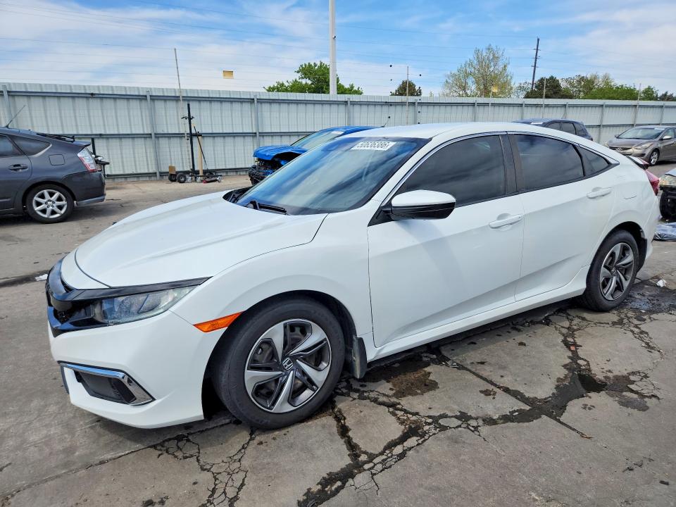 2020 Honda Civic VIN 19XFC2F63LE208944 COPART salvage auction — REAR END, Salvage Title, sold $7,600 on 2026-08-19 (photo 1)