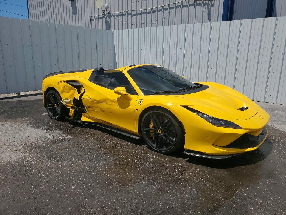 2021 Ferrari VIN ZFF93LMA2M0262015 COPART salvage auction — SIDE, Fl - Cert Of Title Slvg Rebuildable, sold $263,000 on 2026-08-21 (photo 4)