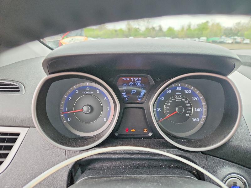 2012 Hyundai Elantra VIN KMHDH4AE8CU257508 COPART salvage auction — SIDE, Ct - Cert Of Title-Salvage, sold $525 on 2026-07-02 (photo 9)