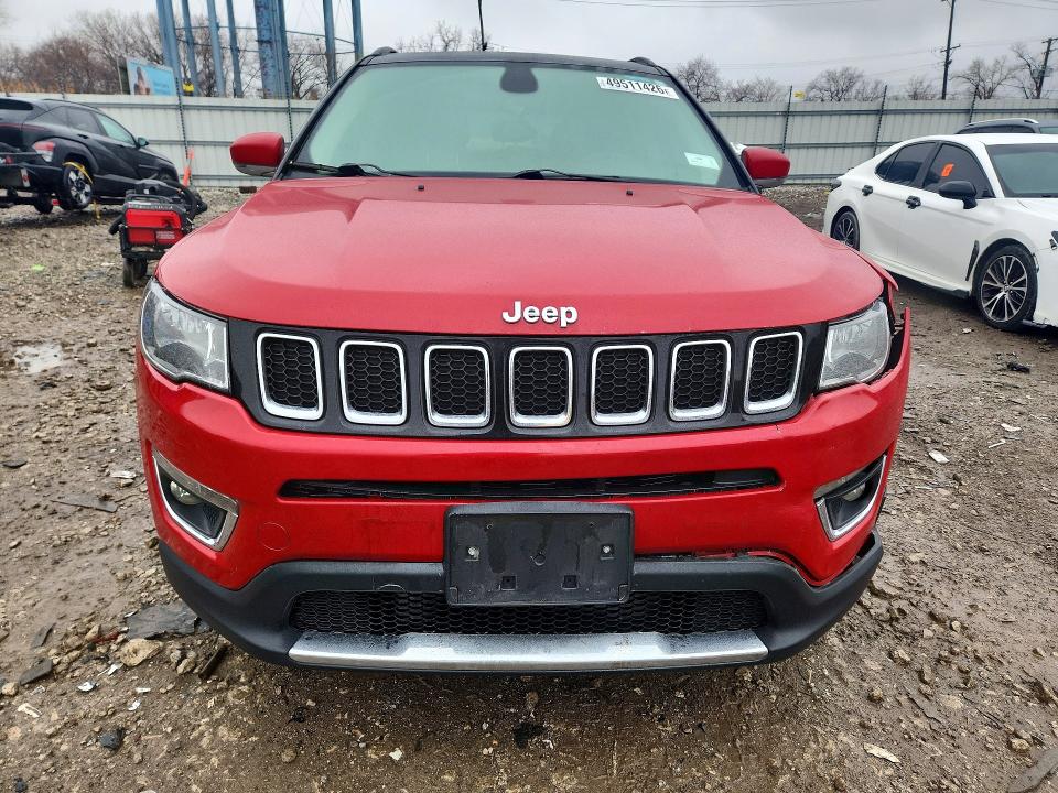 2017 Jeep Compass VIN 3C4NJDCB2HT635369 COPART salvage auction — FRONT END, Il - Salvage Certificate, sold $3,250 on 2026-07-03 (photo 5)