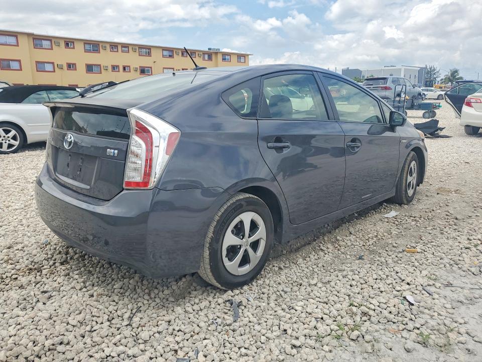 2012 Toyota Prius VIN JTDKN3DU5C1552729 COPART salvage auction — UNDERCARRIAGE, Ca - Salvage Certificate, sold $2,700 on 2026-07-02 (photo 3)