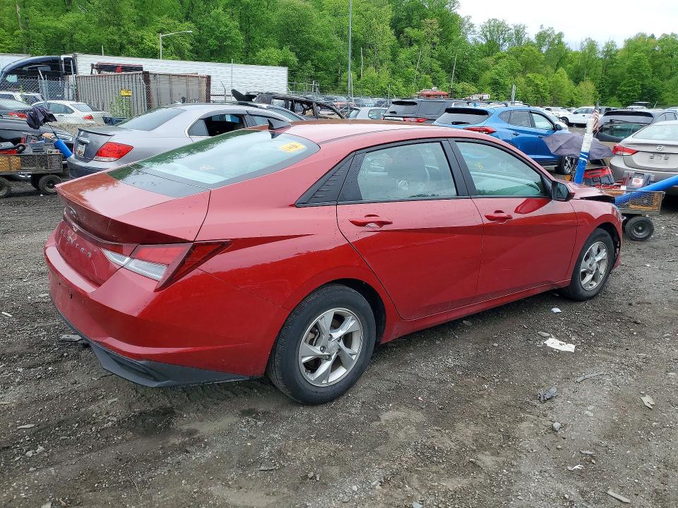 2023 Hyundai Elantra VIN KMHLL4AG9PU520493 COPART salvage auction — FRONT END, Md - Cert Of Salvage > 75% Damage, sold $2,650 on 2026-07-23 (photo 3)