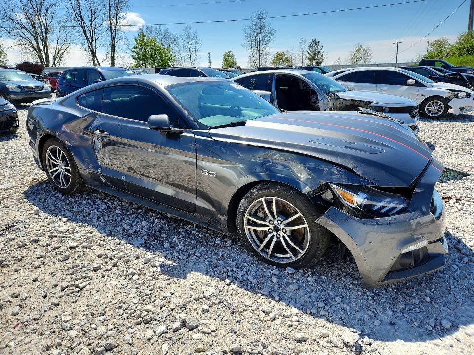 2017 Ford Mustang VIN 1FA6P8CFXH5303506 COPART salvage auction — FRONT END, Mi - Certificate Of Title, sold $5,700 on 2026-07-11 (photo 4)