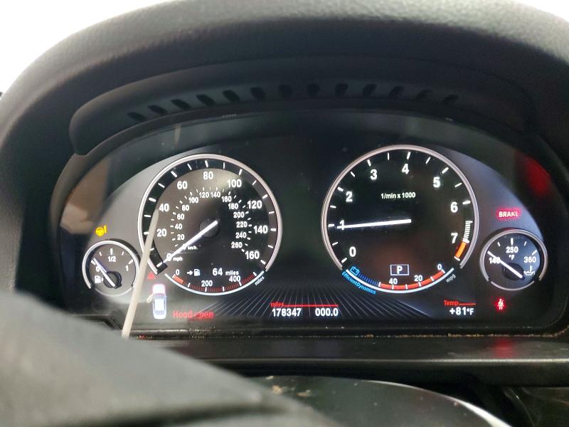 2013 BMW 5er VIN WBAXH5C55DD108413 COPART salvage auction — MECHANICAL, MI - CERTIFICATE OF TITLE, sold $550 on 2026-07-02 (photo 9)