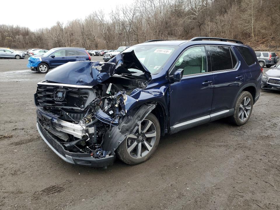 2025 Honda Pilot VIN 5FNYG1H85SB123005 COPART salvage auction — FRONT END, Salvage Title, sold $7,200 on 2026-07-28 (photo 1)