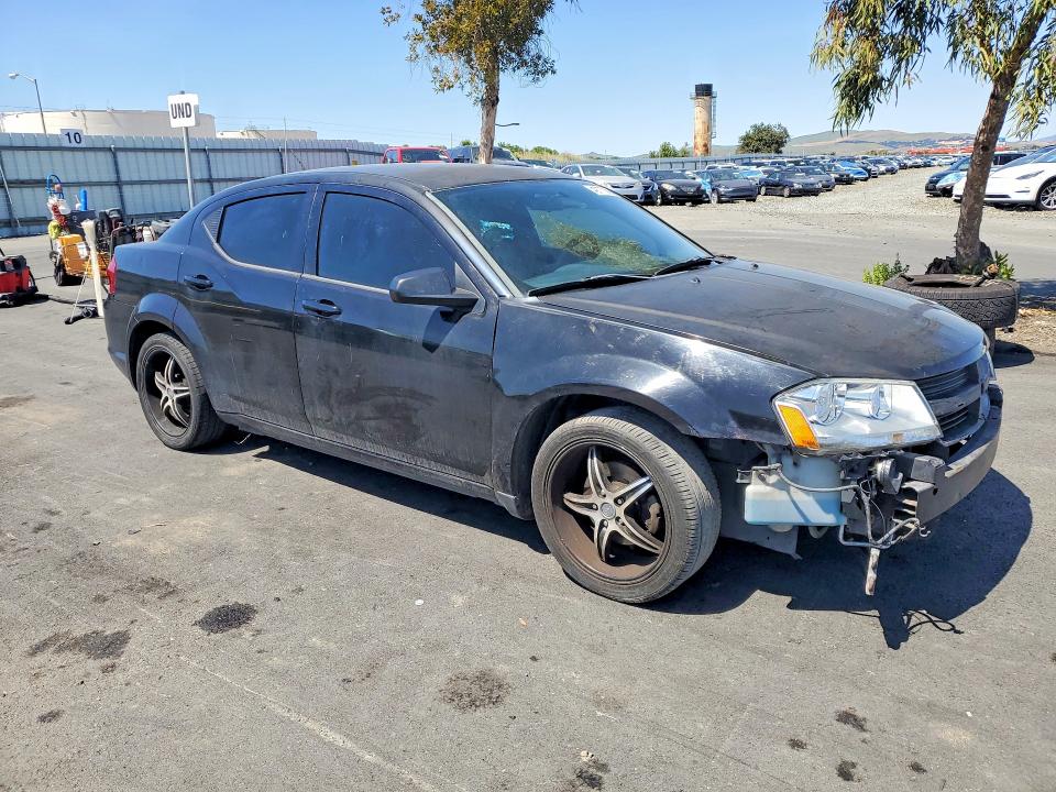 2014 Dodge Avenger VIN 1C3CDZABXEN115919 COPART salvage auction — FRONT END, Ca - Salvage Certificate, sold $600 on 2026-07-08 (photo 4)
