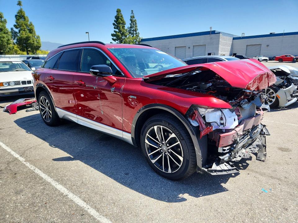 2024 Acura Zdx VIN 4W5KHNRL5RZ510593 COPART salvage auction — FRONT END, Ca - Salvage Certificate, sold $6,800 on 2026-07-02 (photo 4)