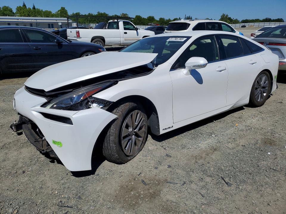 2022 Toyota Mirai VIN JTDAAAAA3NA006925 COPART salvage auction — REAR END, CA - SALVAGE CERTIFICATE, sold $900 on 2026-07-14 (photo 1)