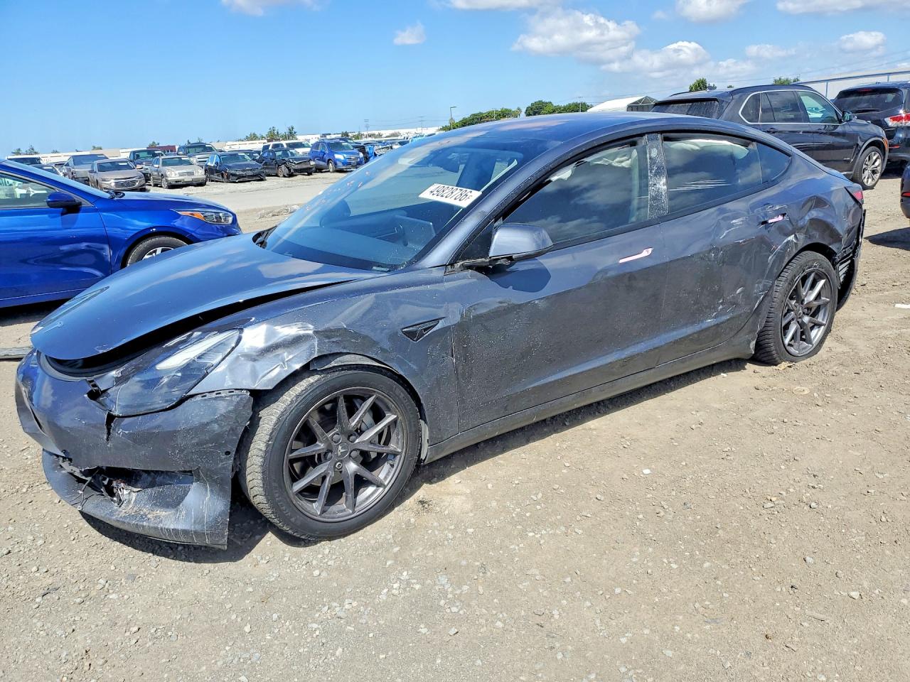 2021 Tesla Model 3 VIN 5YJ3E1EA4MF867513 COPART salvage auction — Front End, CA - SALVAGE CERTIFICATE, sold $3,150 on 2026-07-10 (photo 1)