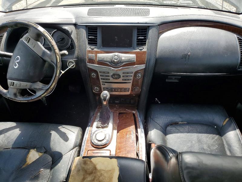 2018 Infiniti Qx80 VIN JN8AZ2NF0J9661614 COPART salvage auction — FRONT END, Tx - Salvage Vehicle Title, sold $875 on 2026-07-23 (photo 8)