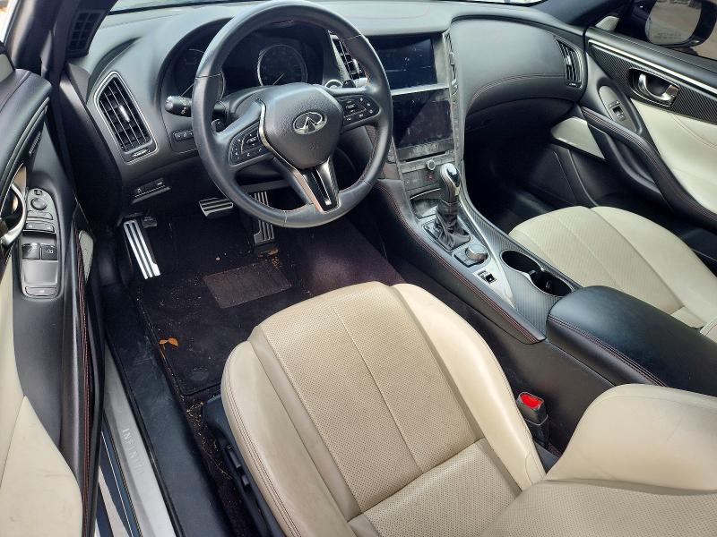 2022 Infiniti Q60 VIN JN1FV7LL4NM680076 COPART salvage auction — NORMAL WEAR, Ms - Certificate Of Title, sold $26,250 on 2026-07-17 (photo 8)