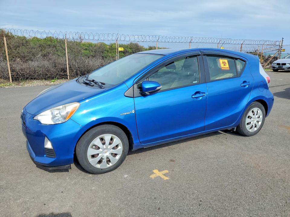 2012 Toyota Prius c VIN JTDKDTB30C1515343 COPART salvage auction — WATER/FLOOD, Hi - Certificate Of Salvage, sold $2 on 2026-07-20 (photo 1)