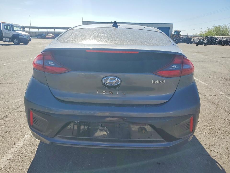 2017 Hyundai Ioniq VIN KMHC85LC2HU029640 COPART salvage auction — FRONT END, Tx - Salvage Vehicle Title, sold $1,200 on 2026-07-24 (photo 6)
