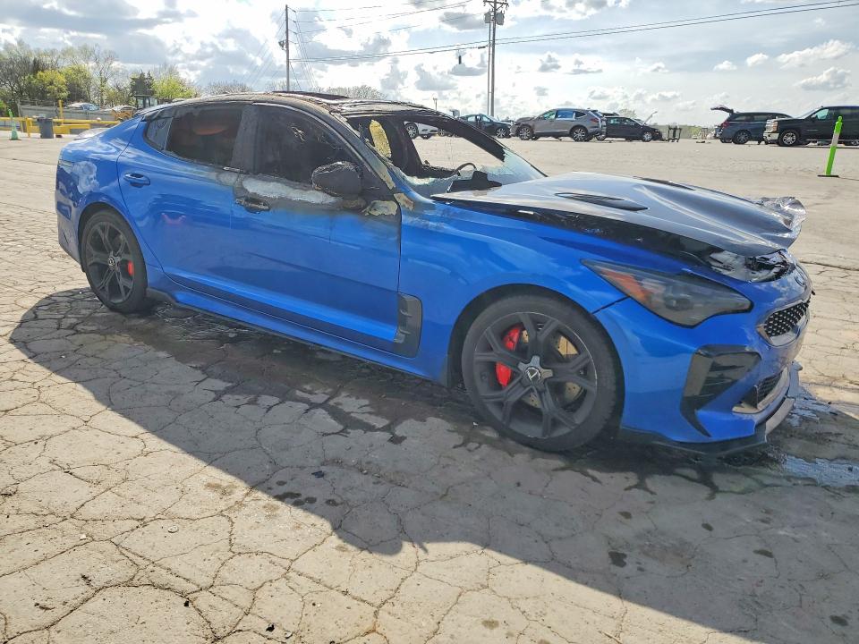 2018 Kia Stinger VIN KNAE45LC4J6039070 COPART salvage auction — Burn Interior, Tn - Non-Repairable Certificate, sold $1,700 on 2026-07-06 (photo 4)