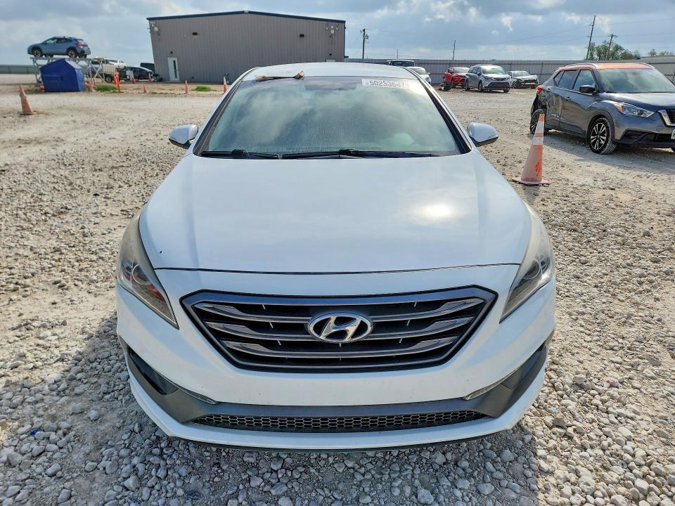 2015 Hyundai Sonata VIN 5NPE34AFXFH080734 COPART salvage auction — FRONT END, Tx - Cert Of Title-Rebuilt Salvage, sold $1,900 on 2026-07-02 (photo 5)