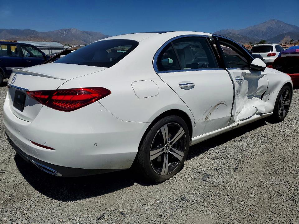 2025 Mercedes-benz C-klasse VIN W1KAF4GB0SR262767 COPART salvage auction — SIDE, CA, sold $17,900 on 2026-07-22 (photo 3)