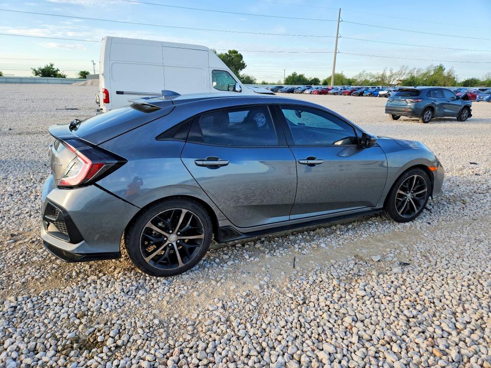 2021 Honda Civic VIN SHHFK7H41MU227689 COPART salvage auction — REAR END, TX - SALVAGE VEHICLE TITLE, sold $4,100 on 2026-07-09 (photo 3)