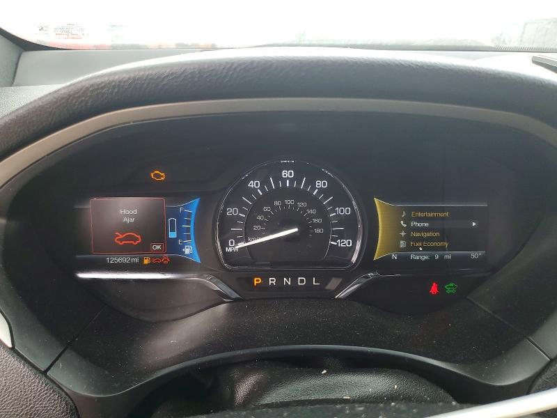 2017 Lincoln Mkz VIN 3LN6L5MU4HR622863 COPART salvage auction — FRONT END, Tx - Salvage Vehicle Title, sold $2,550 on 2026-07-09 (photo 9)