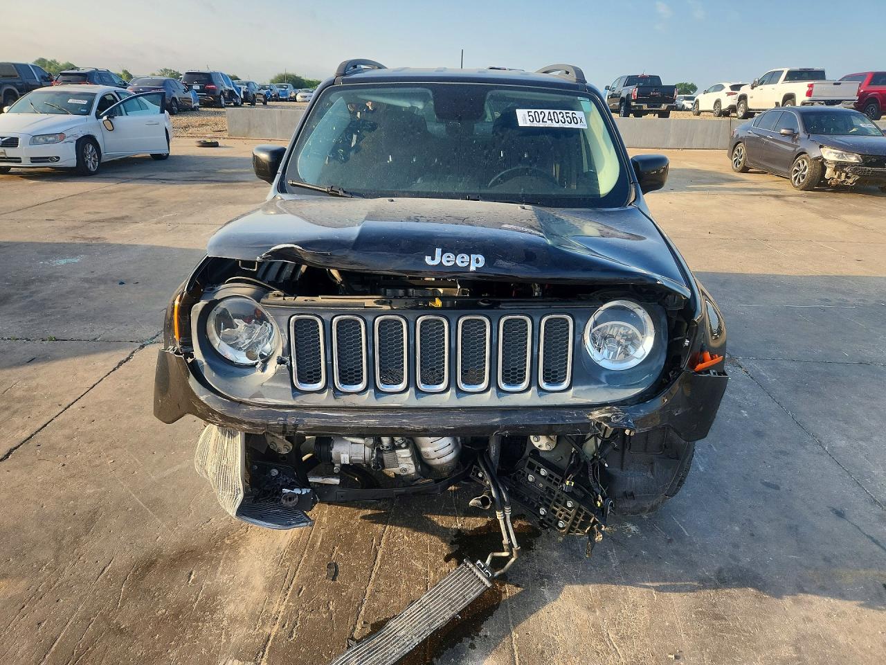 2015 Jeep Renegade VIN ZACCJABT7FPC27325 COPART salvage auction — Front End, TX - SALVAGE VEHICLE TITLE, sold $275 on 2026-07-09 (photo 5)