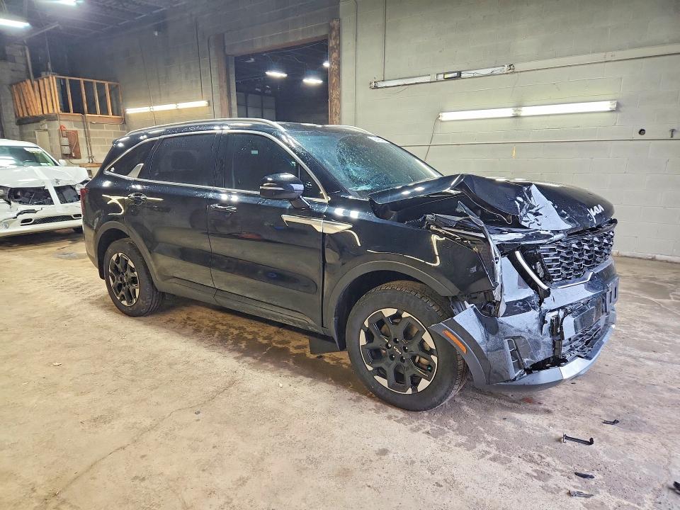 2025 Kia Sorento VIN 5XYRLDJC5SG331068 COPART salvage auction — FRONT END, Ny - Mv-907A Salvage Certificate, sold $9,200 on 2026-07-20 (photo 4)