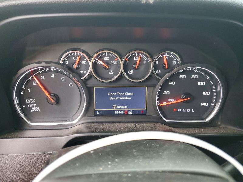 2021 Chevrolet Silverado 1500 VIN 1GCPYFED3MZ308299 COPART salvage auction — MINOR DENT/SCRATCHES, CA - CERTIFICATE OF TITLE, sold $25,500 on 2026-07-02 (photo 9)