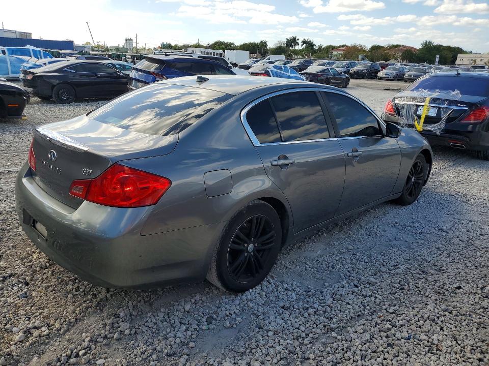 2013 Infiniti G37 VIN JN1CV6AP5DM304682 COPART salvage auction — FRONT END, Fl - Cert Of Title-Rebuilt, sold $250 on 2026-07-31 (photo 3)