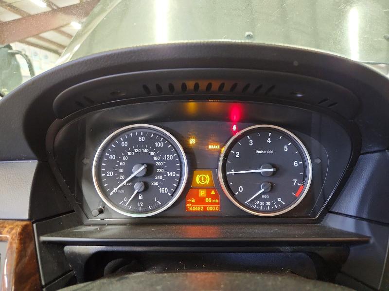 2008 BMW 5 series VIN WBANV13518CZ53568 COPART salvage auction — MINOR DENT/SCRATCHES, Nh - Certificate Of Title, sold $1,400 on 2026-08-27 (photo 9)