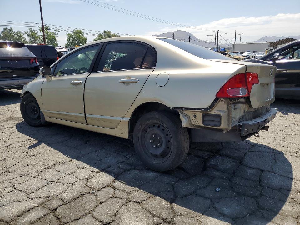 2008 Honda Civic VIN 1HGFA16588L082426 COPART salvage auction — FRONT END, CA - SALVAGE CERTIFICATE, sold $300 on 2026-07-02 (photo 2)