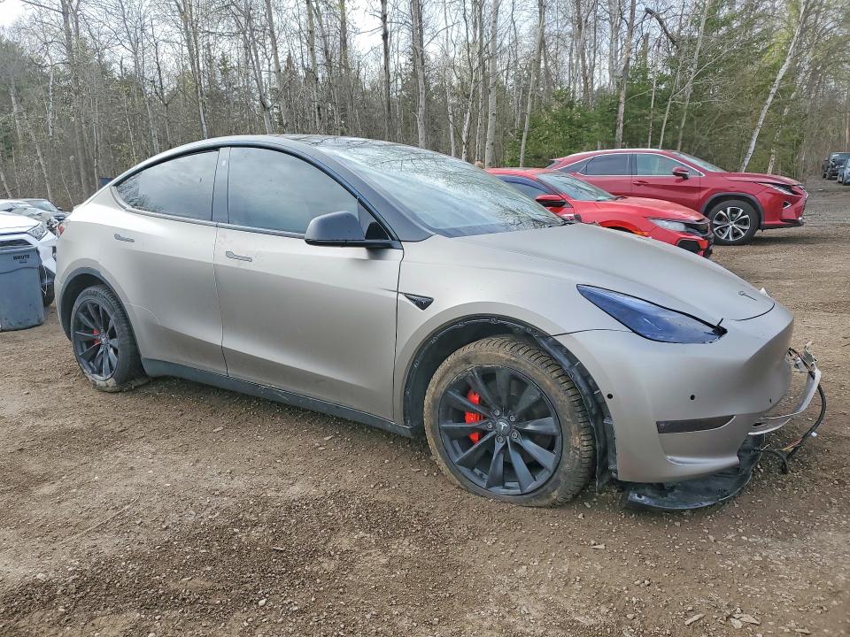 2022 Tesla Model y VIN 7SAYGDEF2NF314389 COPART salvage auction — FRONT END, On - Permit No Brand - Unfit, sold $8,400 on 2026-07-07 (photo 4)
