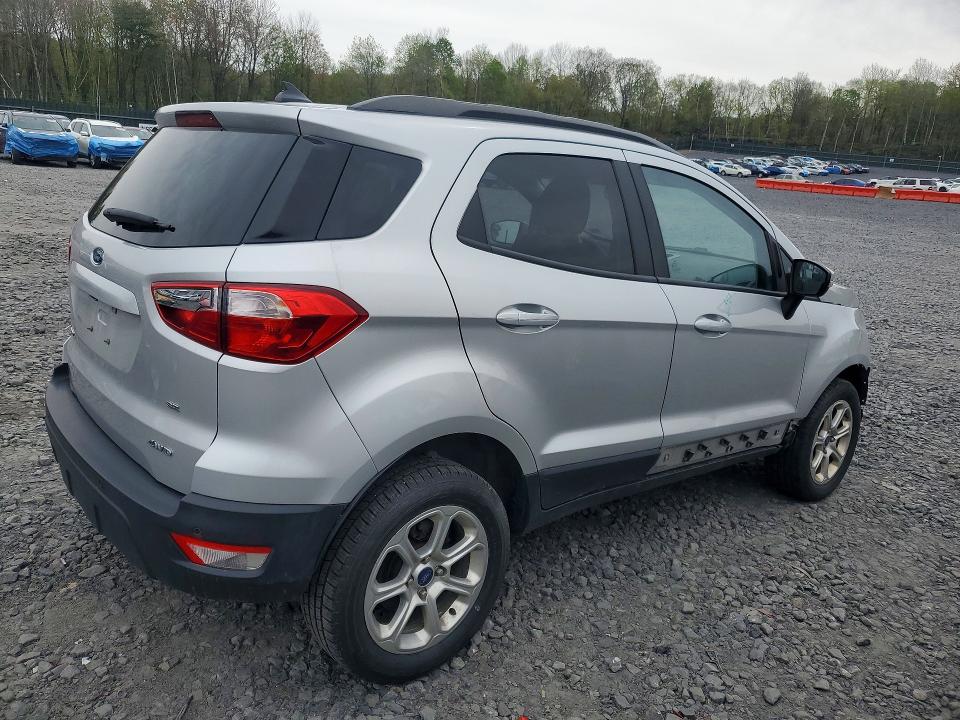 2020 Ford Ecosport VIN MAJ6S3GL7LC334444 COPART salvage auction — FRONT END, Pa - Certificate Of Salvage, sold $1,550 on 2026-07-28 (photo 3)
