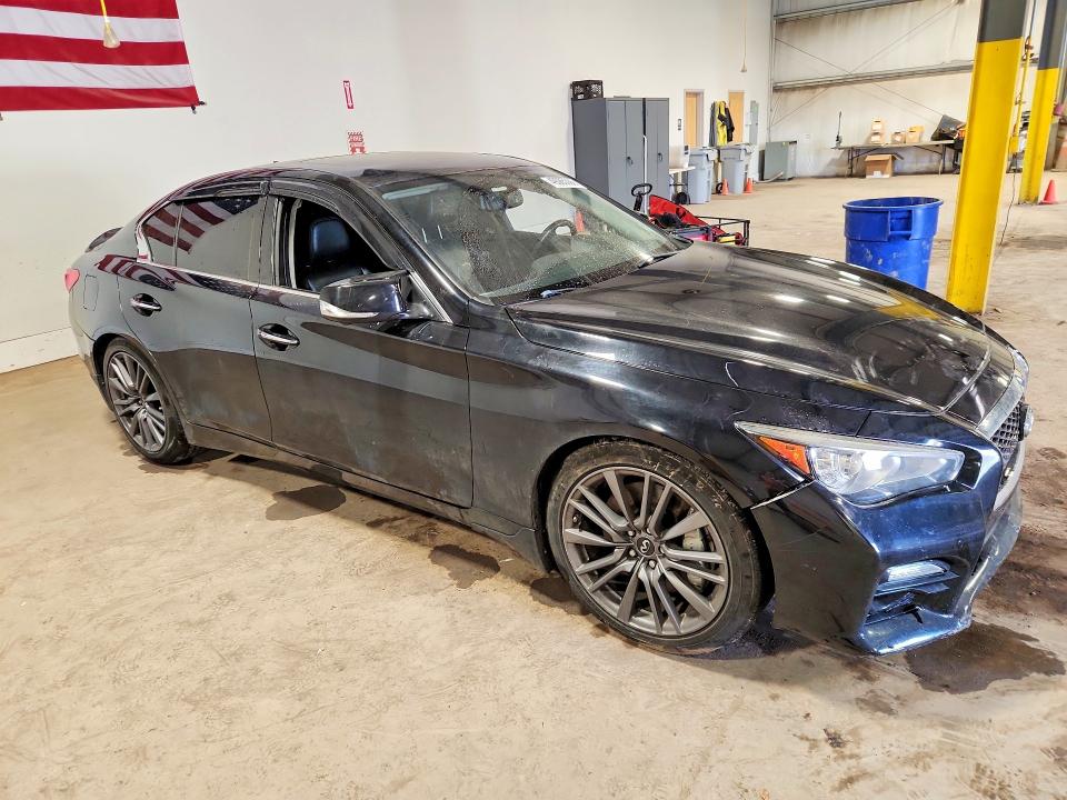 2016 Infiniti Q50 VIN JN1FV7AR6GM450145 COPART salvage auction — REAR END, Salvage Title, sold $25 on 2026-07-29 (photo 4)
