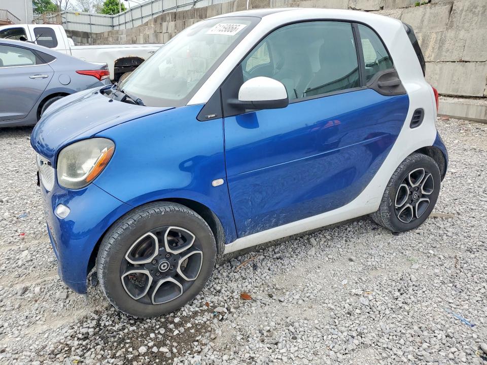 2016 Smart Fortwo VIN WMEFJ5DA7GK063376 COPART salvage auction — REAR END, In - Cert Of Title-Salvage Title, sold $1,000 on 2026-07-24 (photo 1)