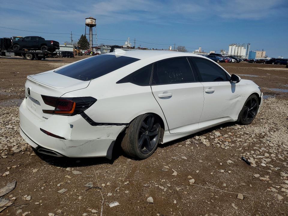 2018 Honda Accord VIN 1HGCV1F31JA062994 COPART salvage auction — SIDE, IL - SALVAGE CERTIFICATE, sold $5,300 on 2026-07-03 (photo 3)