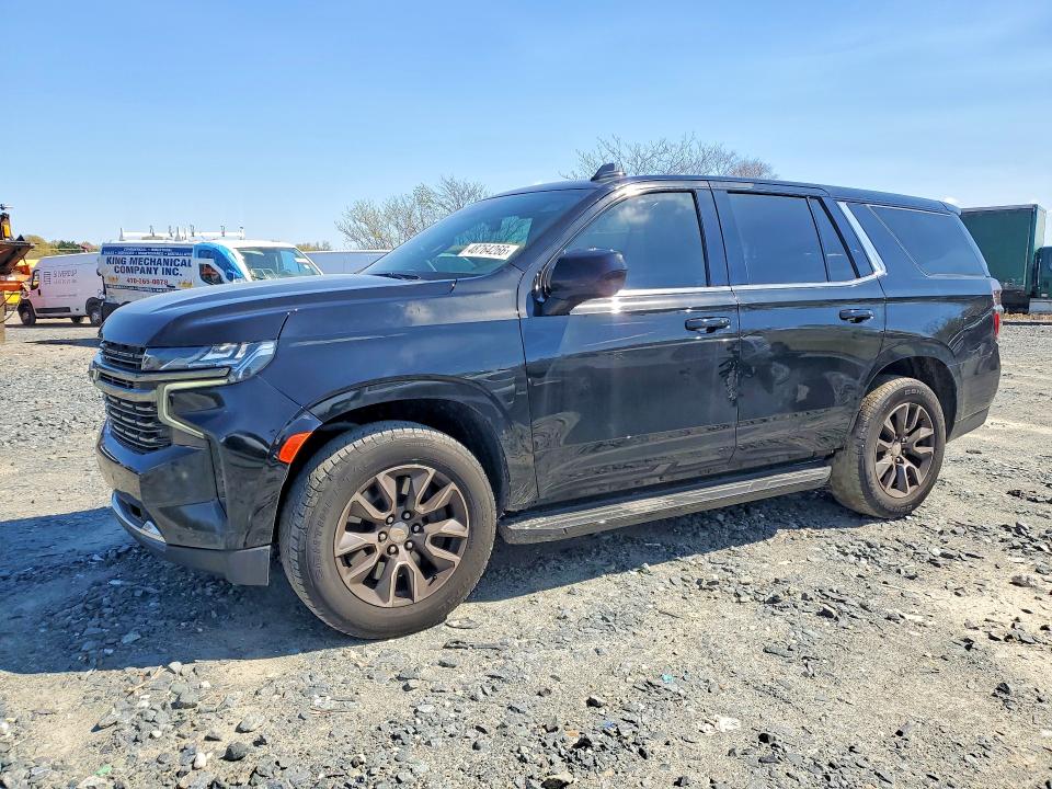 2023 Chevrolet Tahoe VIN 1GNSKLED7PR404636 COPART salvage auction — FRONT END, Md - Certificate Of Title, sold $25,250 on 2026-07-09 (photo 1)