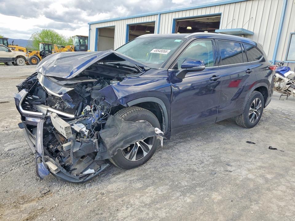 2020 Toyota Highlander VIN 5TDGZRAH6LS009672 COPART salvage auction — FRONT END, Md - Cert Of Salvage > 75% Damage, sold $10,600 on 2026-07-10 (photo 1)