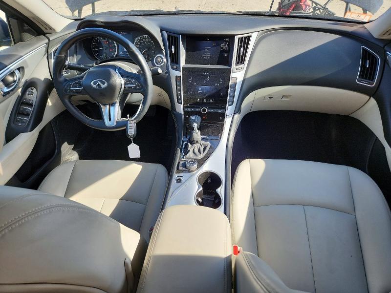 2021 Infiniti Q50 VIN JN1EV7BR1MM754831 COPART salvage auction — FRONT END, Ma - Cert Of Title-Salvage, sold $3,600 on 2026-08-24 (photo 8)