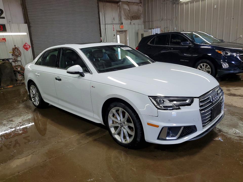 2019 Audi A4 VIN WAUENAF48KN006235 COPART salvage auction — SIDE, IL - SALVAGE CERTIFICATE, sold $6,200 on 2026-07-07 (photo 4)