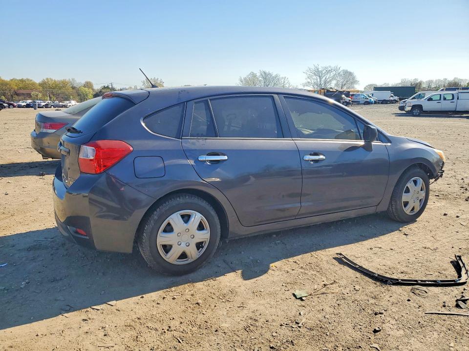 2014 Subaru Impreza VIN JF1GPAA60E8250775 COPART salvage auction — FRONT END, Md - Cert Of Salvage > 75% Damage, sold $550 on 2026-07-28 (photo 3)