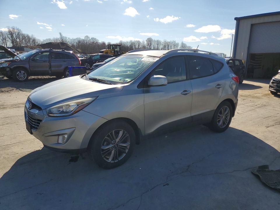 2014 Hyundai VIN KM8JUCAG0EU930773 COPART salvage auction — FRONT END, Pa - Certificate Of Salvage, sold $1,500 on 2026-07-15 (photo 1)