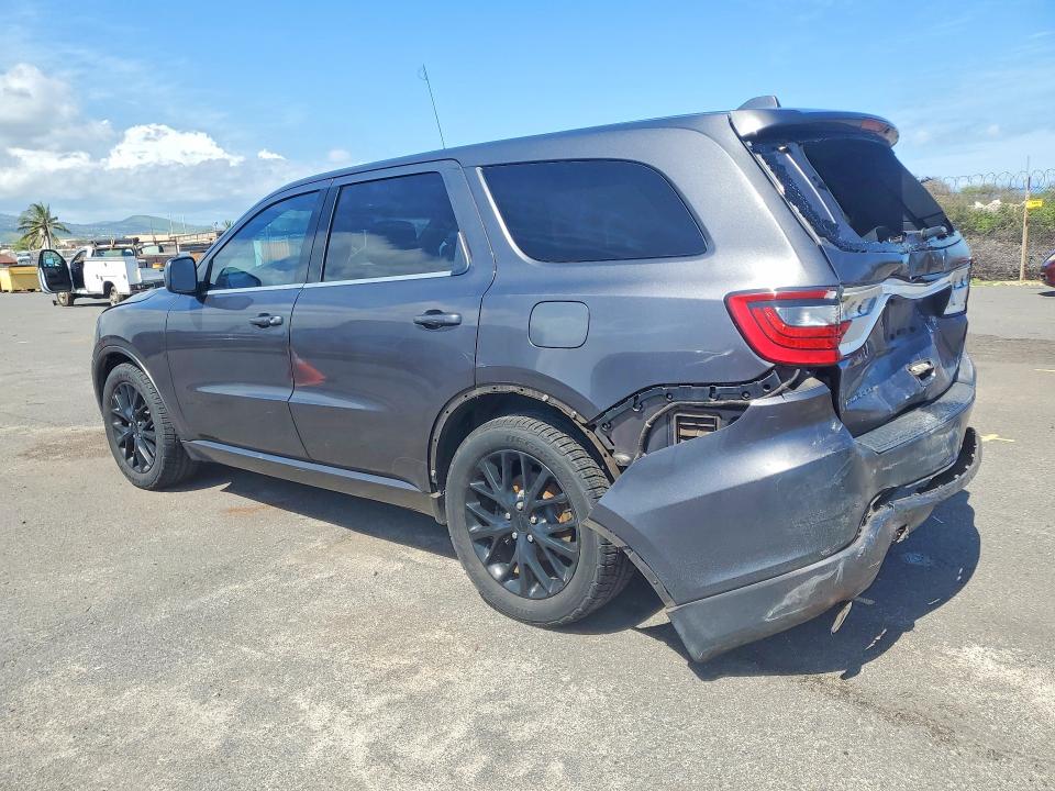 2016 Dodge Durango VIN 1C4RDHAG4GC361780 COPART salvage auction — REAR END, HI - CERTIFICATE OF SALVAGE, sold $550 on 2026-08-31 (photo 2)