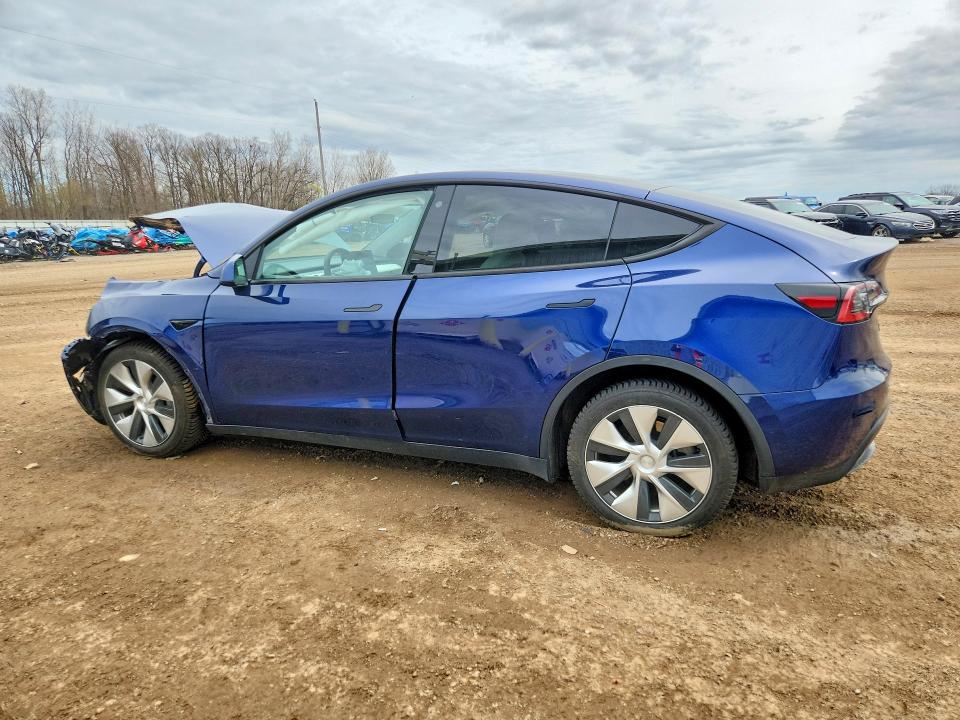 2022 Tesla Model y VIN 7SAYGDEE8NF318776 COPART salvage auction — FRONT END, Mi - Cert Of Title-Salvage Vehicle, sold $7,700 on 2026-07-15 (photo 2)